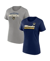 Fanatics Women's Milwaukee Brewers Risk Combo Pack T-Shirt