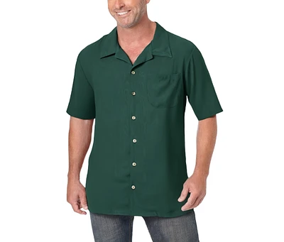 KingSize Big & Tall Ks Island Solid Camp Shirt
