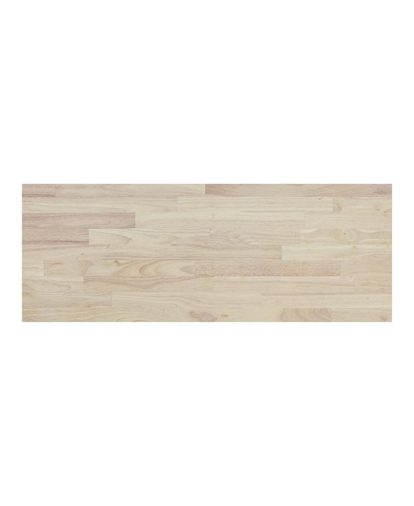 Streamdale Furniture Cambridge Natural Wood Top Kitchen Island with Storage