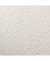 Modern Round Boucle Dining Chairs, Set of 2, White