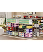 Streamdale Furniture Easily Movable & Adjustable 5-Tier Shelf with Lockable Wheels for Warehouse, Kitchen