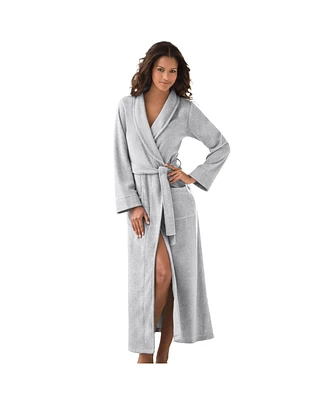 Dreams & Co. Women's Microfleece Wrap Robe