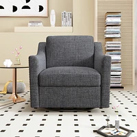 Versatile 360° Swivel Barrel Chair for Modern Living