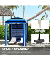 Streamdale Furniture Cabana Coverage Beach Umbrella Canopy, Removable Walls, Portable, Compact