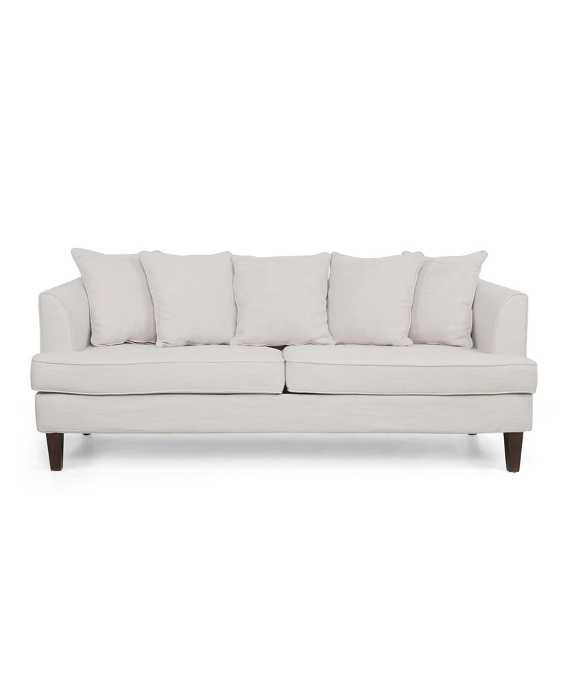 Simplie Fun 3-Seater Beige Sofa Comfortable, Stylish, and Spacious