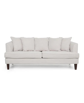 Simplie Fun 3-Seater Beige Sofa Comfortable, Stylish, and Spacious