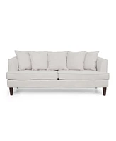 Simplie Fun 3-Seater Beige Sofa Comfortable, Stylish, and Spacious