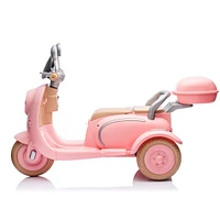 2-Seat Electric Kids Ride-On Car with Convertible Seat and Storage Trunk
