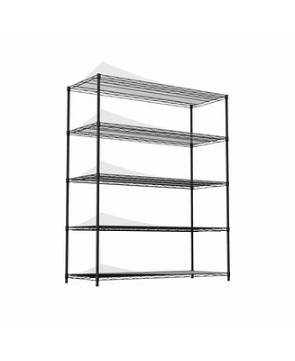 Streamdale Furniture Adjustable, Easy-to-Move Industrial Storage Shelf