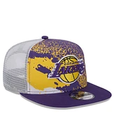 New Era Men's Purple Los Angeles Lakers Court Sport Speckle 9FIFTY Snapback Hat