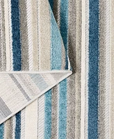 Town & Country Living Rio Multicolor Stripe 5'2"x7'2" Area Rug