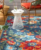 Town Country Living Hibiscus Bloom Modern Floral Rug Collection