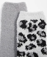 Charter Club Women's 2-Pk. Holiday Fuzzy Butter Socks, Created for Macy's