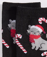 Holiday Lane Women's Crew Socks, Created for Macy's