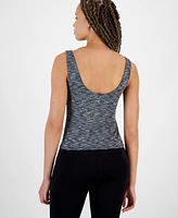 Id Ideology Women's Space-Dye Built-In-Bra Tank, Created for Macy's