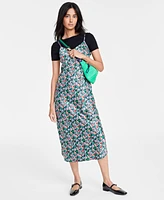 On 34th Women's Satin Midi Slipdress, Created for Macy's