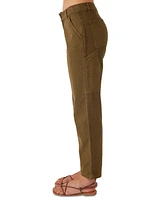 O'Neill Juniors' Kree Cotton High-Rise Cargo Pants