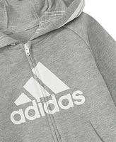 adidas Baby Boys or Girls Logo Full Zip Hooded Coverall