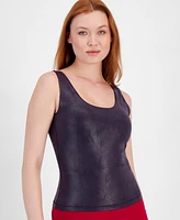 Id Ideology Women's Metallic Tank Top, Created for Macy's