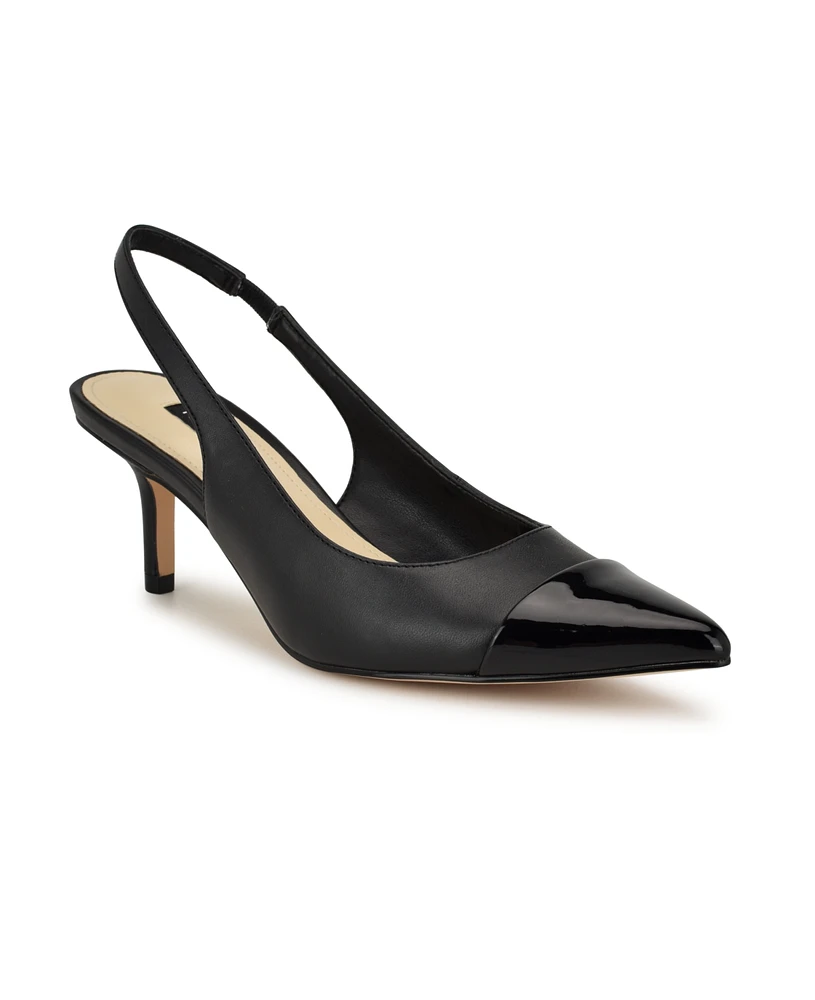 Nine West Women's Awaie Pointy Toe Dress Slingback Pumps