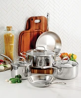 Tramontina TriPly Clad Stainless Steel Glass Lid Pc Cookware Set