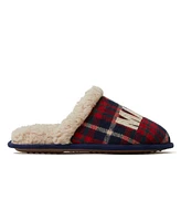 Dearfoams Mama Bear Plaid Scuff Slipper