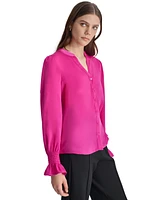 Dkny Women's Split-Neck Blouse