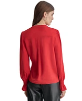 Dkny Women's Split-Neck Blouse