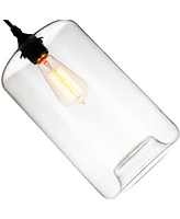 Cwi Lighting Glass 1 Light Down Mini Pendant