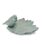 Slickblue Decorative Leaf Wall Art with Perched Birds - Set of 2