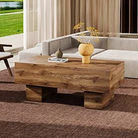 Simplie Fun Sleek Modern Coffee Table | Stylish & Artistic | Enhances Living Space