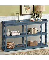 Simplie Fun Elegant 3-Tier Console Table with Ample Storage and Artistic Design