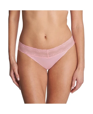 Natori Women's Bliss Perfection One V-Kini 3-Pack - Peony pink 3