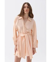 Nocturne Women's Belted Shirt Dress