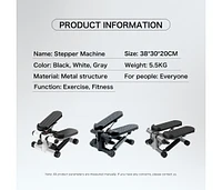 Streamdale Furniture Total Body Fitness Machine Mini Stepper with Resistance Bands for Full-Body Results