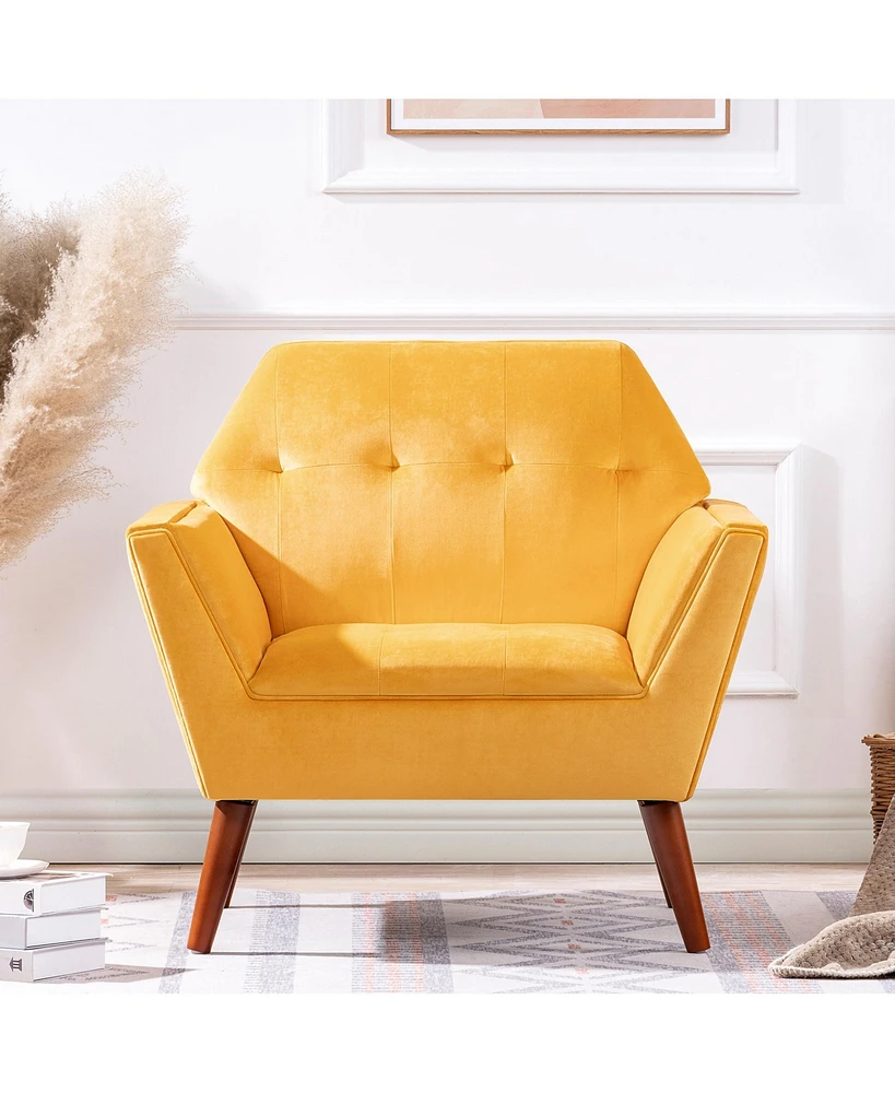 Simplie Fun 32" Wide Tufted Armchair