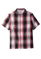 KingSize Big & Tall Check Short-Sleeve Sport Shirt