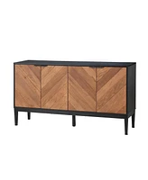 Hulala Home Senin Modern 55"Wide Sideboard with 2 Shelves