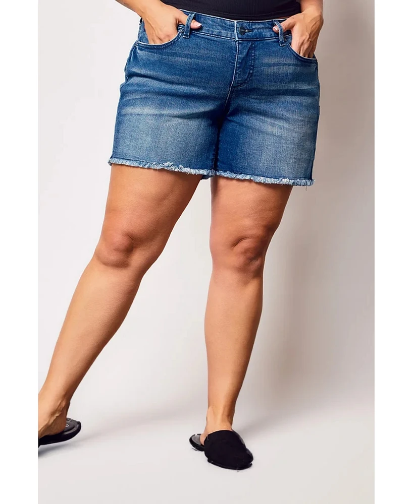 Slink Jeans Plus Denim Shorts