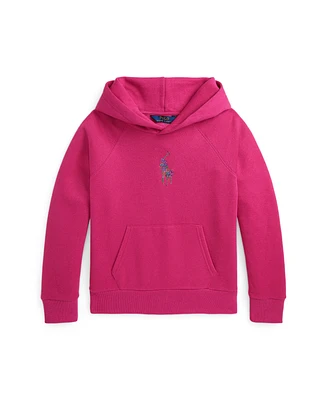 Polo Ralph Lauren Big Girls Floral Pony Fleece Hoodie