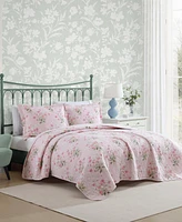 Laura Ashley Veronicas Bouquet Reversible Piece Quilt Set