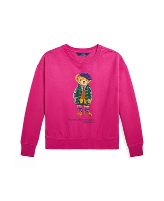 Polo Ralph Lauren Big Girls Bear Fleece Sweatshirt