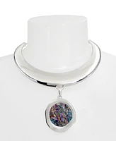 Robert Lee Morris Soho Abalone Pendant Collar Necklace