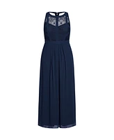 City Chic Plus Paneled Bodice Maxi Dress