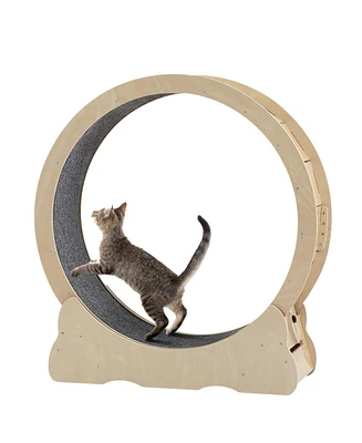 Simplie Fun Silent and Smooth Cat Exercise Wheel for Your Furry Friend's Joy and Safety