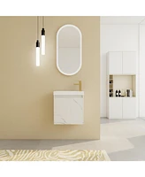 Compact Wall-Mounted Vanity Modern & Space-Saving Bathroom Cabinet