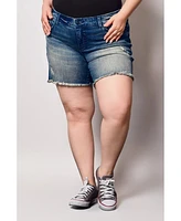 Slink Jeans Plus Size Denim Shorts