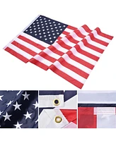 Yescom 3x5 Ft Us Flag Polyester Oxford Fabric Sewn Stripes Double Stitched Outdoor Yard