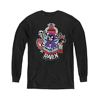 Teen Titans Go Boys Youth Raven Long Sleeve Sweatshirts