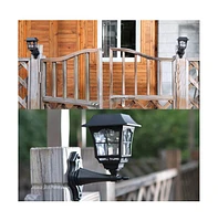 Maggift Solar Wall Lantern Outdoor Led Sconce - 4 Pack